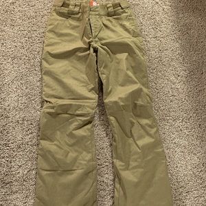Tan ski or snowboard pants